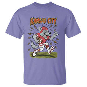 Funny Wolf Football Lover T Shirt Sport Humor Gift TS12 Violet Print Your Wear