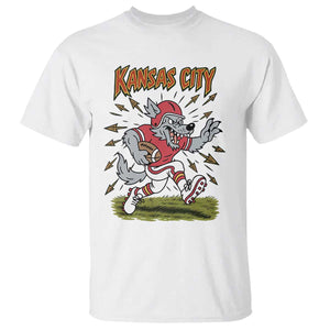 Funny Wolf Football Lover T Shirt Sport Humor Gift TS12 White Print Your Wear