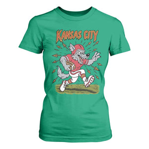 Funny Wolf Football Lover T Shirt For Women Sport Humor Gift TS12 Irish Green Print Your Wear