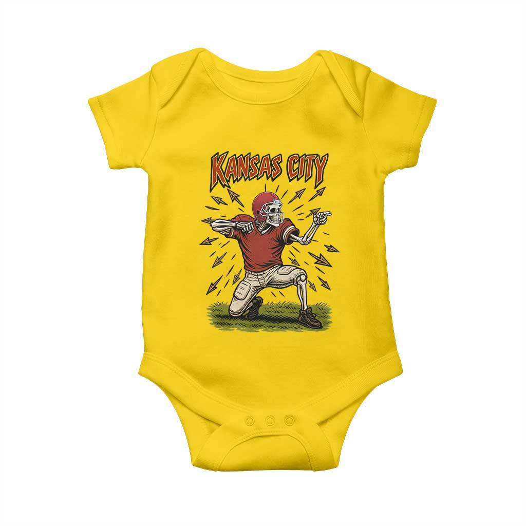 Skeleton Football Lover Baby Onesie Touchdown Game Day Lifestyle TS12 Daisy Print Your Wear