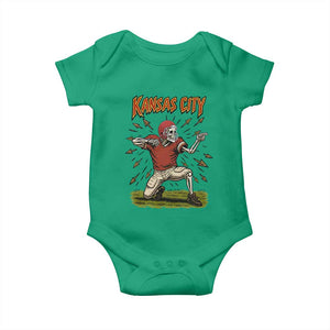 Skeleton Football Lover Baby Onesie Touchdown Game Day Lifestyle TS12 Irish Green Print Your Wear