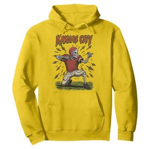 Skeleton Football Lover Hoodie Touchdown Game Day Lifestyle TS12 Daisy Print Your Wear