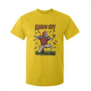 Skeleton Football Lover T Shirt For Kid Touchdown Game Day Lifestyle TS12 Daisy Print Your Wear