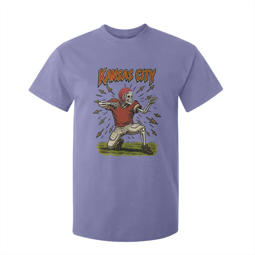 Skeleton Football Lover T Shirt For Kid Touchdown Game Day Lifestyle TS12 Violet Print Your Wear