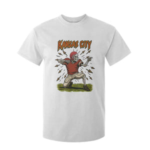 Skeleton Football Lover T Shirt For Kid Touchdown Game Day Lifestyle TS12 White Print Your Wear