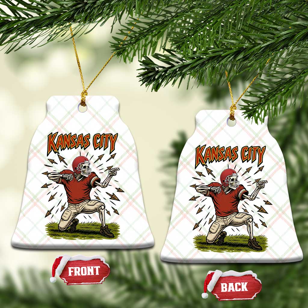 Skeleton Football Lover Ceramic Ornament Touchdown Game Day Lifestyle TS12 Print Your Wear