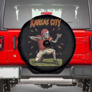 Skeleton Football Lover Spare Tire Cover Touchdown Game Day Lifestyle TS12 Black Print Your Wear