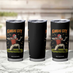 Skeleton Football Lover Tumbler Cup Touchdown Game Day Lifestyle TS12 Print Your Wear