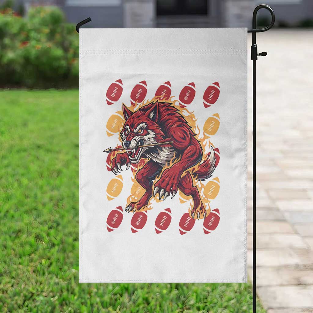 Wolf Football Lover Garden Flag Game Day Fan Lifestyle TS12 Print Your Wear