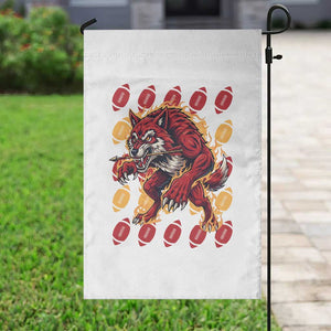 Wolf Football Lover Garden Flag Game Day Fan Lifestyle TS12 Print Your Wear