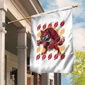 Wolf Football Lover Garden Flag Game Day Fan Lifestyle TS12 Print Your Wear
