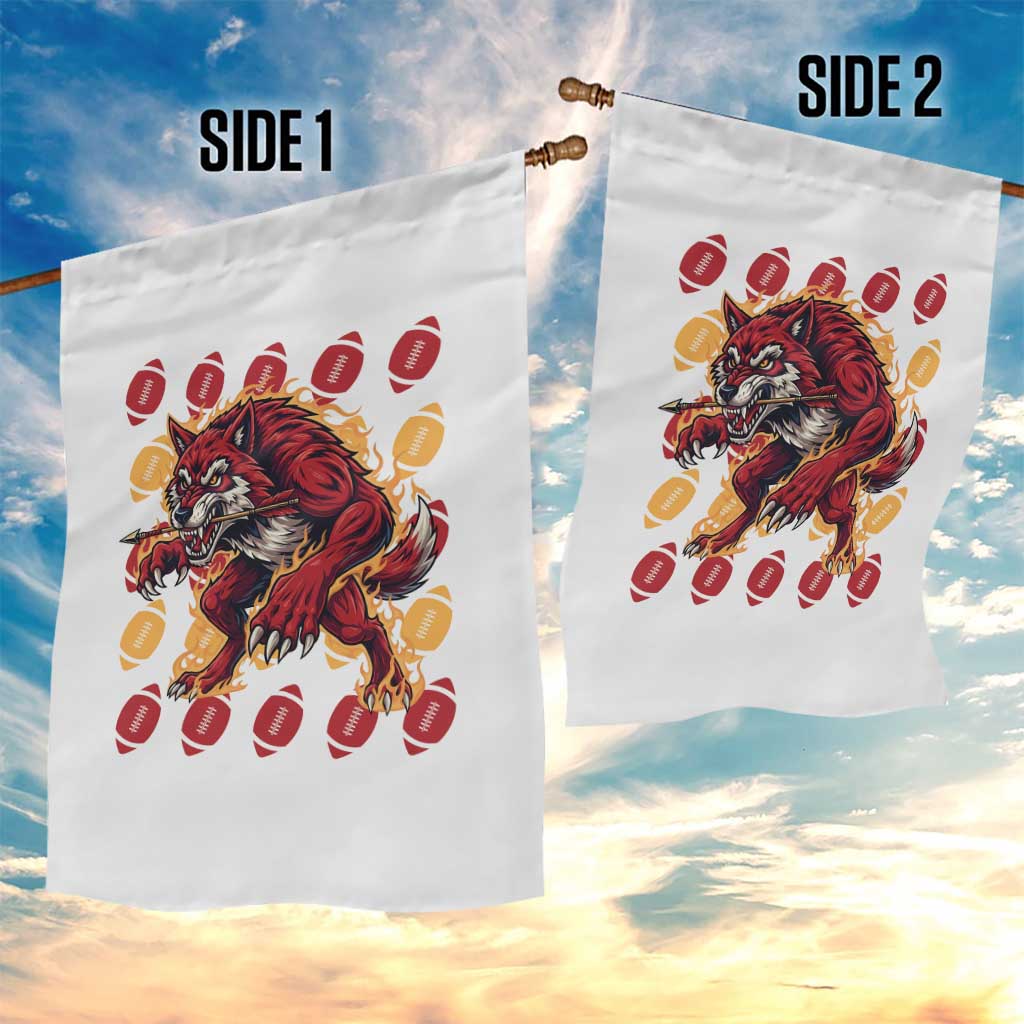Wolf Football Lover Garden Flag Game Day Fan Lifestyle TS12 Print Your Wear