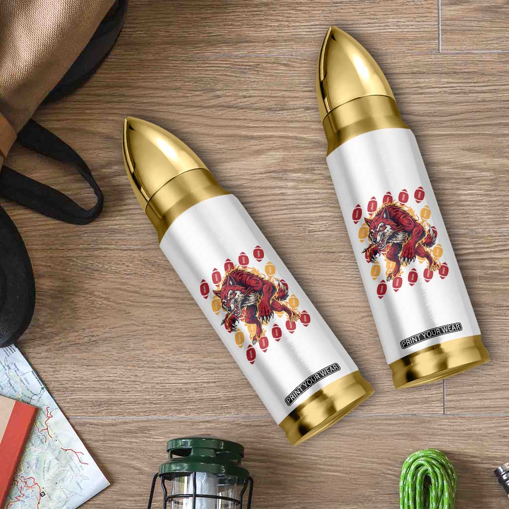 Wolf Football Lover Bullet Tumbler Game Day Fan Lifestyle TS12 Print Your Wear