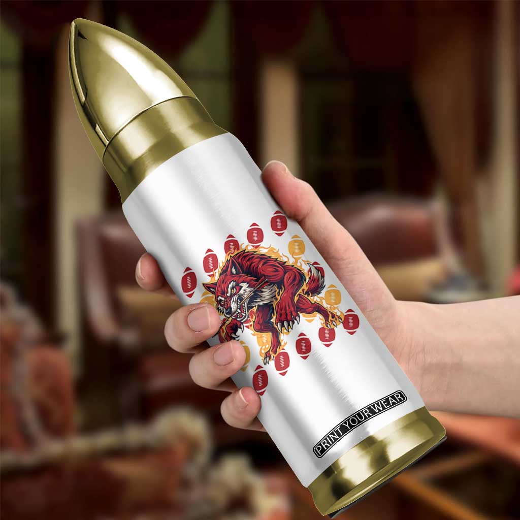 Wolf Football Lover Bullet Tumbler Game Day Fan Lifestyle TS12 Print Your Wear