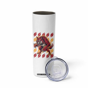 Wolf Football Lover Skinny Tumbler Game Day Fan Lifestyle TS12 Print Your Wear