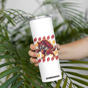 Wolf Football Lover Skinny Tumbler Game Day Fan Lifestyle TS12 Print Your Wear