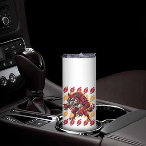 Wolf Football Lover Skinny Tumbler Game Day Fan Lifestyle TS12 Print Your Wear