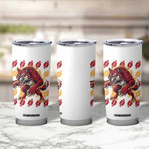 Wolf Football Lover Tumbler Cup Game Day Fan Lifestyle TS12 Print Your Wear
