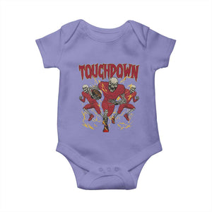 Skeleton Game Day Baby Onesie Touchdown Football Fan Gift TS12 Violet Print Your Wear