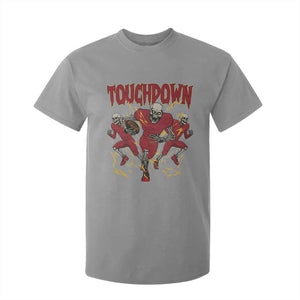 Skeleton Game Day T Shirt For Kid Touchdown Football Fan Gift TS12 Sport Gray Print Your Wear