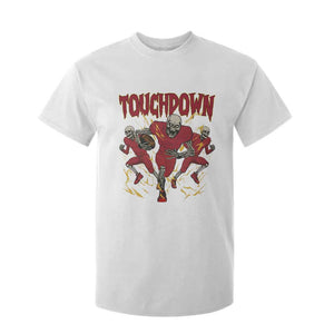 Skeleton Game Day T Shirt For Kid Touchdown Football Fan Gift TS12 White Print Your Wear
