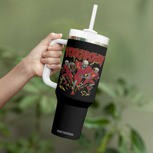 Skeleton Game Day Tumbler With Handle Touchdown Football Fan Gift TS12 Print Your Wear