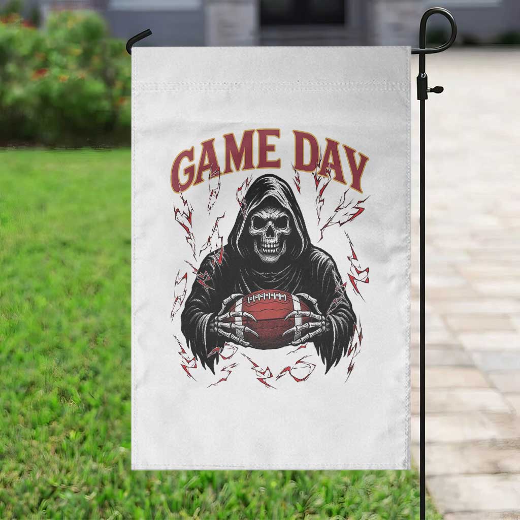 Funny Grim Reaper Dark Football Garden Flag Game Day Fan Lifestyle TS12 Print Your Wear