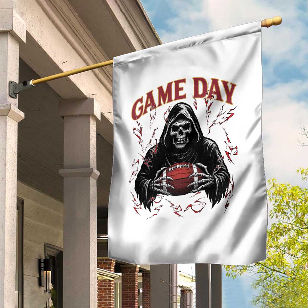 Funny Grim Reaper Dark Football Garden Flag Game Day Fan Lifestyle TS12 Print Your Wear