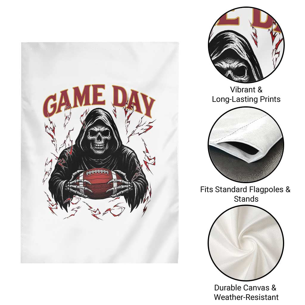 Funny Grim Reaper Dark Football Garden Flag Game Day Fan Lifestyle TS12 Print Your Wear