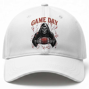 Funny Grim Reaper Dark Football Baseball Cap Game Day Fan Lifestyle TS12 Print Your Wear