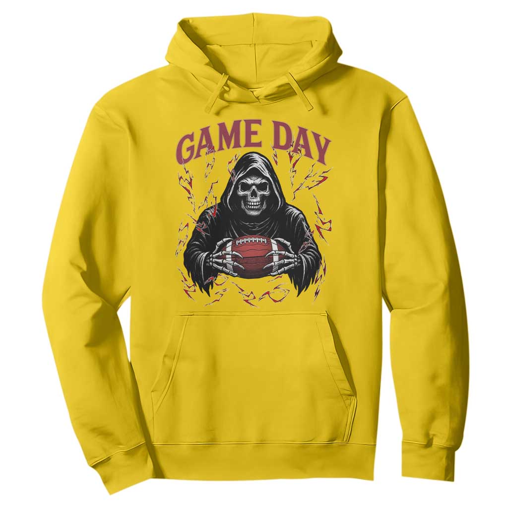 Funny Grim Reaper Dark Football Hoodie Game Day Fan Lifestyle TS12 Daisy Print Your Wear