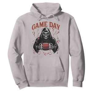 Funny Grim Reaper Dark Football Hoodie Game Day Fan Lifestyle TS12 Ice Gray Print Your Wear