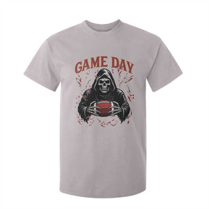 Funny Grim Reaper Dark Football T Shirt For Kid Game Day Fan Lifestyle TS12 Ice Gray Print Your Wear