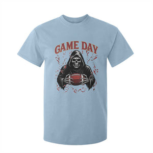 Funny Grim Reaper Dark Football T Shirt For Kid Game Day Fan Lifestyle TS12 Light Blue Print Your Wear
