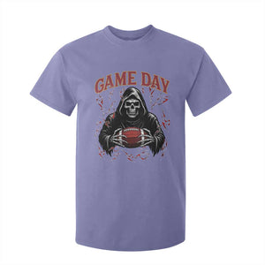 Funny Grim Reaper Dark Football T Shirt For Kid Game Day Fan Lifestyle TS12 Violet Print Your Wear