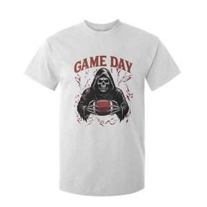 Funny Grim Reaper Dark Football T Shirt For Kid Game Day Fan Lifestyle TS12 White Print Your Wear