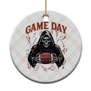 Funny Grim Reaper Dark Football Ceramic Ornament Game Day Fan Lifestyle TS12 1pc Christmas Plaid Print Your Wear
