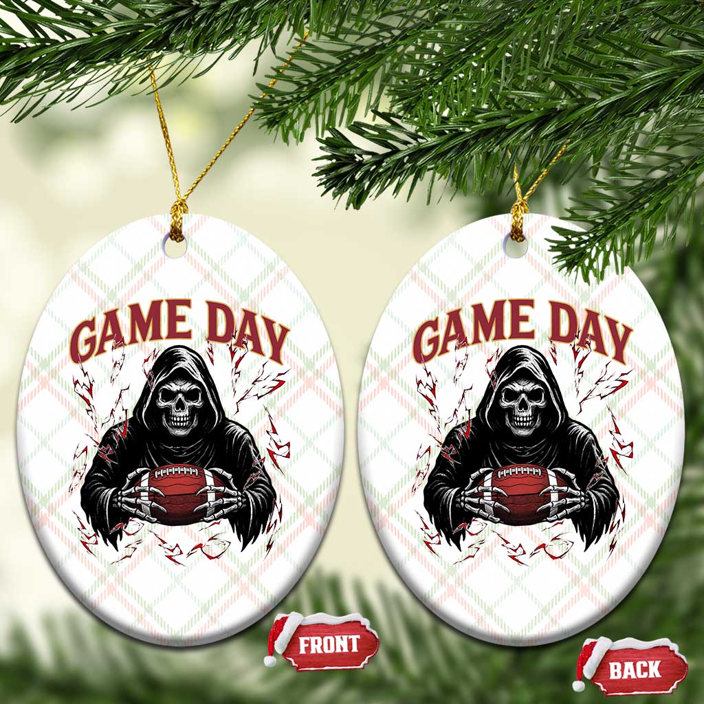 Funny Grim Reaper Dark Football Ceramic Ornament Game Day Fan Lifestyle TS12 Print Your Wear