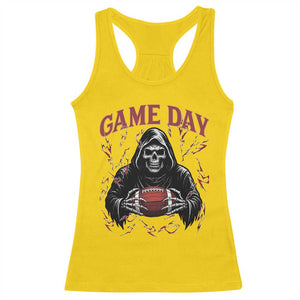 Funny Grim Reaper Dark Football Racerback Tank Top Game Day Fan Lifestyle TS12 Daisy Print Your Wear