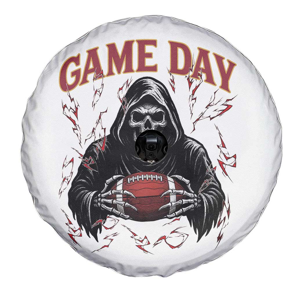 Funny Grim Reaper Dark Football Spare Tire Cover Game Day Fan Lifestyle TS12 Print Your Wear