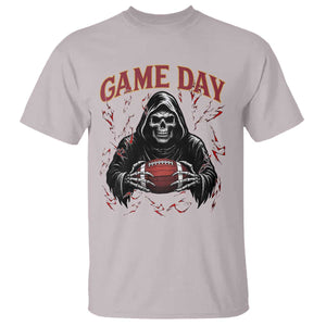 Funny Grim Reaper Dark Football T Shirt Game Day Fan Lifestyle TS12 Ice Gray Print Your Wear