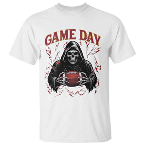 Funny Grim Reaper Dark Football T Shirt Game Day Fan Lifestyle TS12 White Print Your Wear