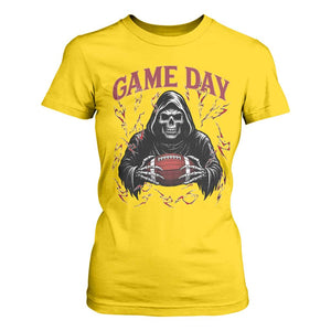 Funny Grim Reaper Dark Football T Shirt For Women Game Day Fan Lifestyle TS12 Daisy Print Your Wear