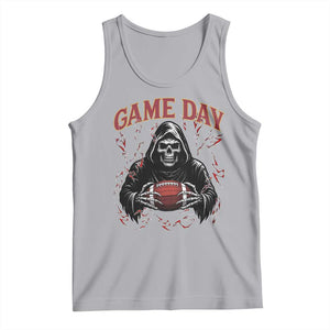 Funny Grim Reaper Dark Football Tank Top Game Day Fan Lifestyle TS12 Athletic Heather Print Your Wear