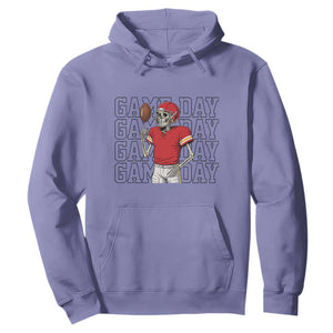 Funny Skeleton Dark Football Hoodie Sport Humor Gift TS12 Violet Print Your Wear