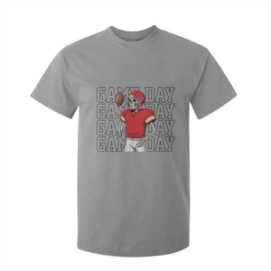 Funny Skeleton Dark Football T Shirt For Kid Sport Humor Gift TS12 Sport Gray Print Your Wear