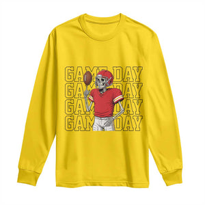 Funny Skeleton Dark Football Long Sleeve Shirt Sport Humor Gift TS12 Daisy Print Your Wear