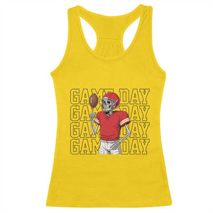 Funny Skeleton Dark Football Racerback Tank Top Sport Humor Gift TS12 Daisy Print Your Wear
