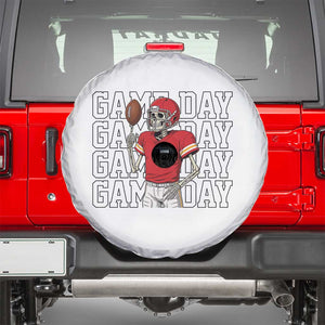 Funny Skeleton Dark Football Spare Tire Cover Sport Humor Gift TS12 White Print Your Wear