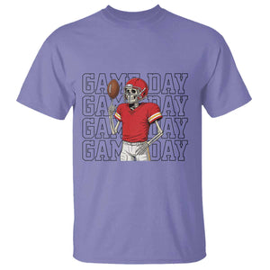 Funny Skeleton Dark Football T Shirt Sport Humor Gift TS12 Violet Print Your Wear